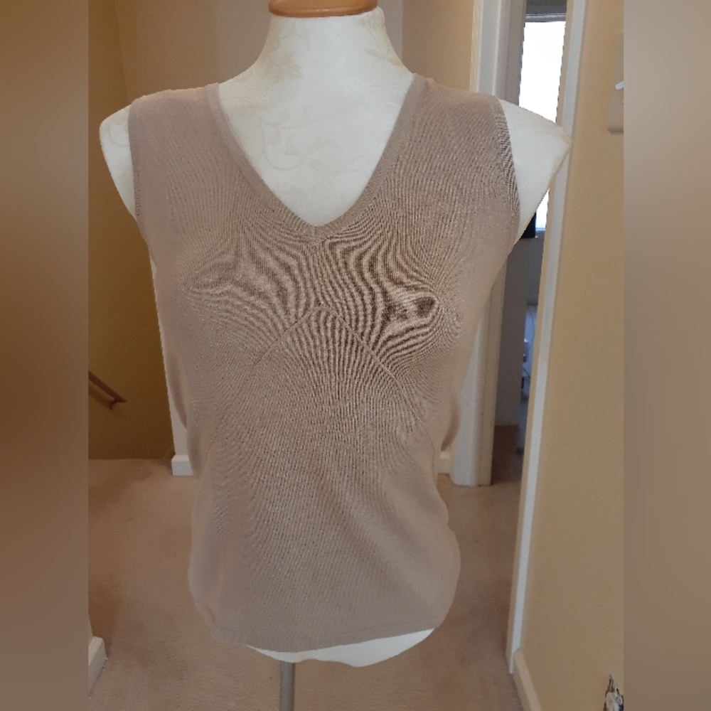 LINDA MATTHEWS SWEATER TANK AND CARDIGAN